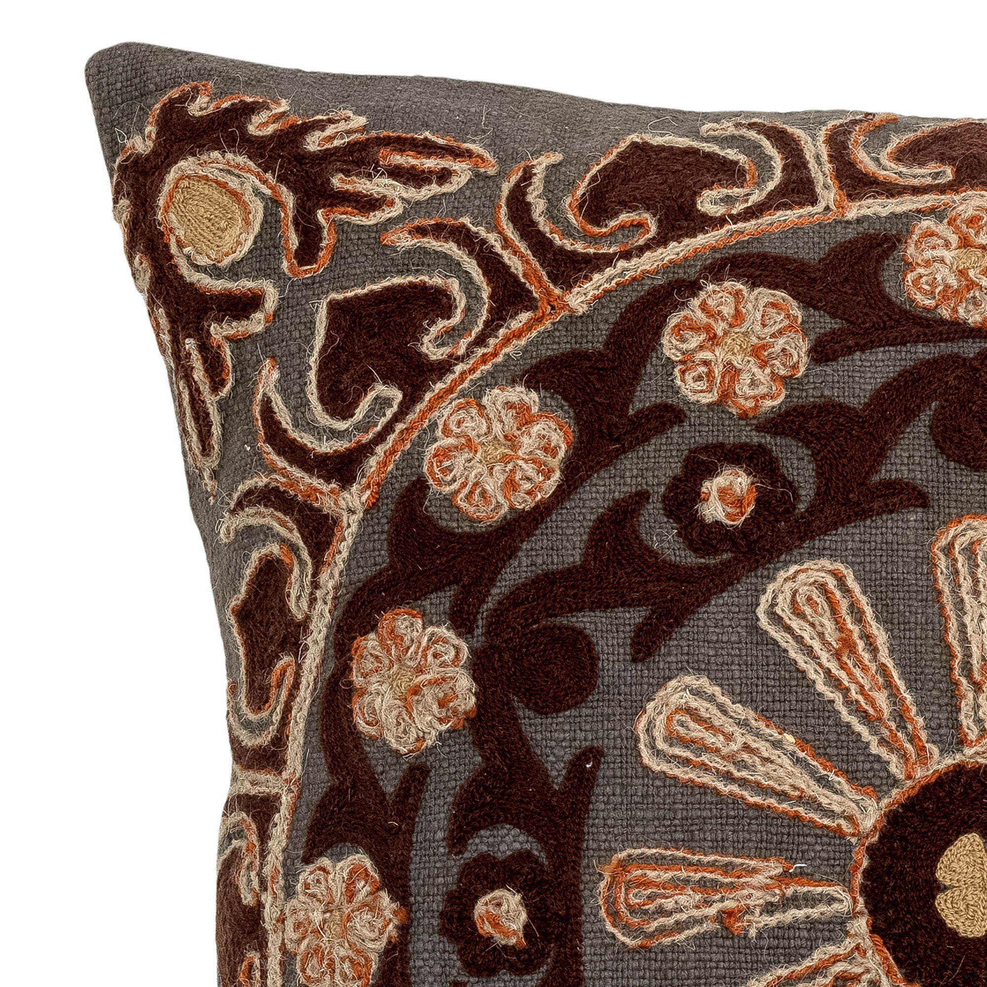 Creative Collection Chinon Cushion, Brown, Cotton