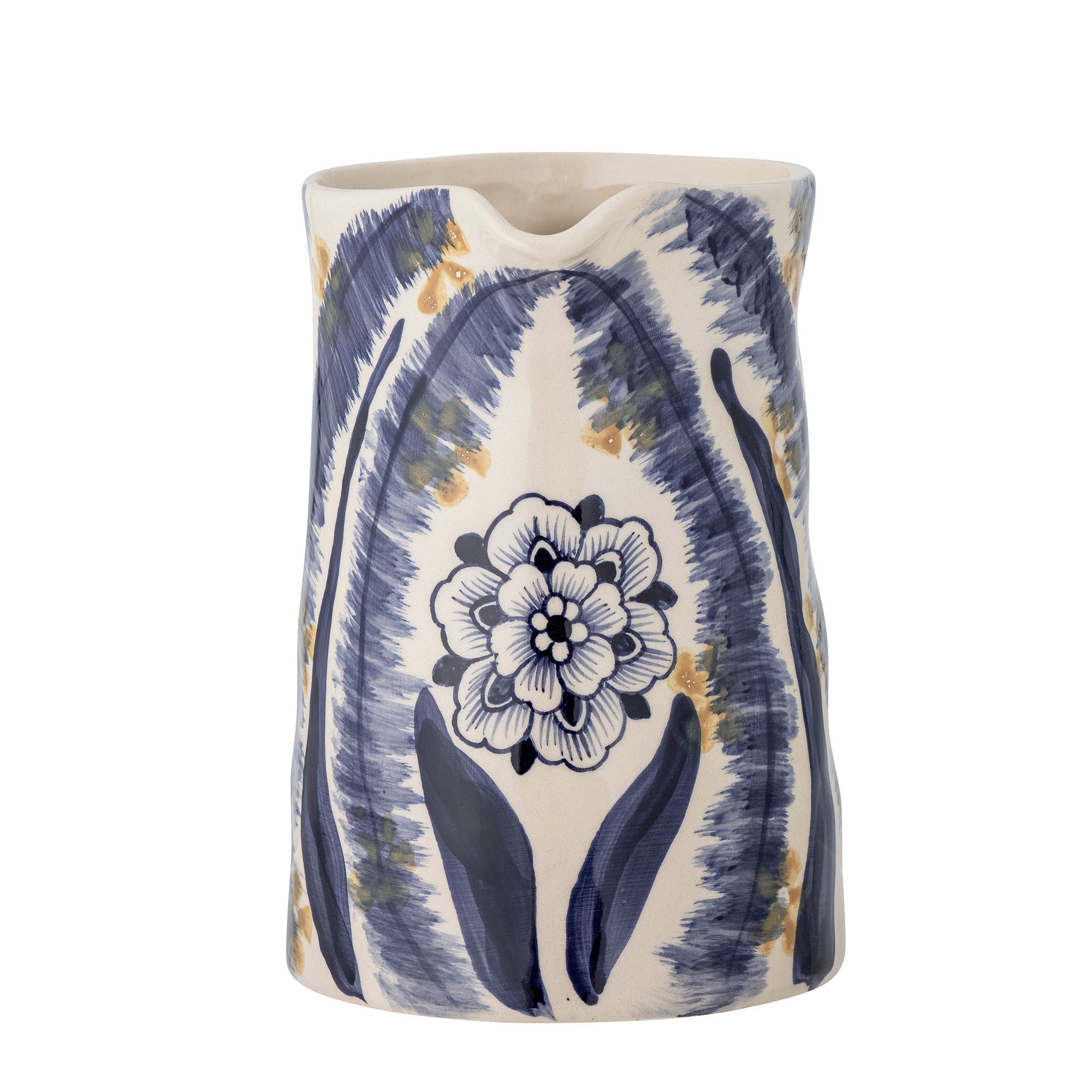 Bloomingville Anuuk花瓶，蓝色，石器