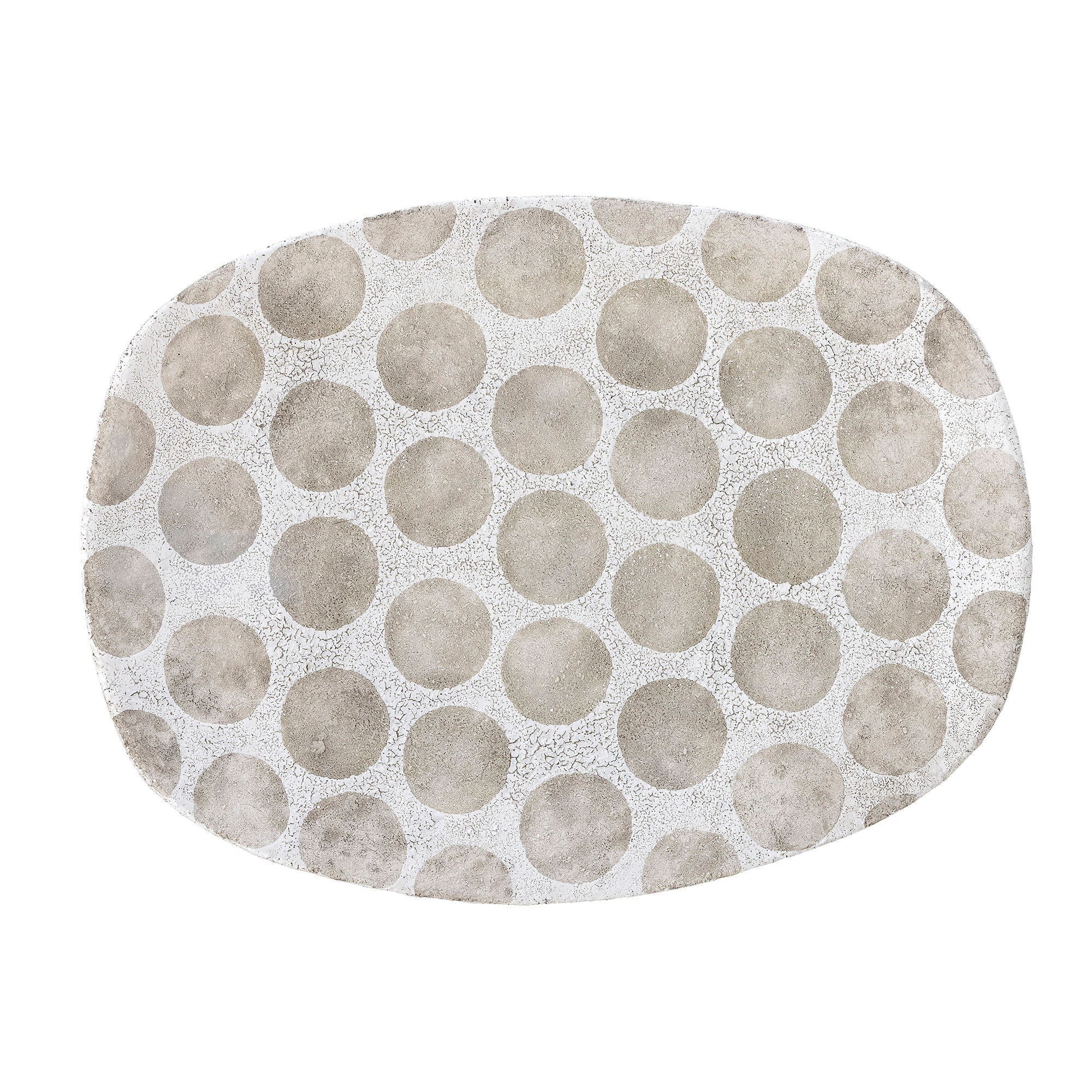 Bloomingville Felan Tray，White，Terracotta