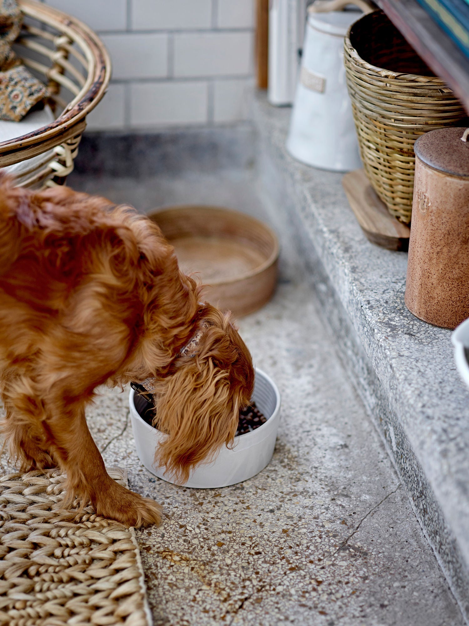 Bloomingville Buddy Jar met deksel, bruin, steengoed