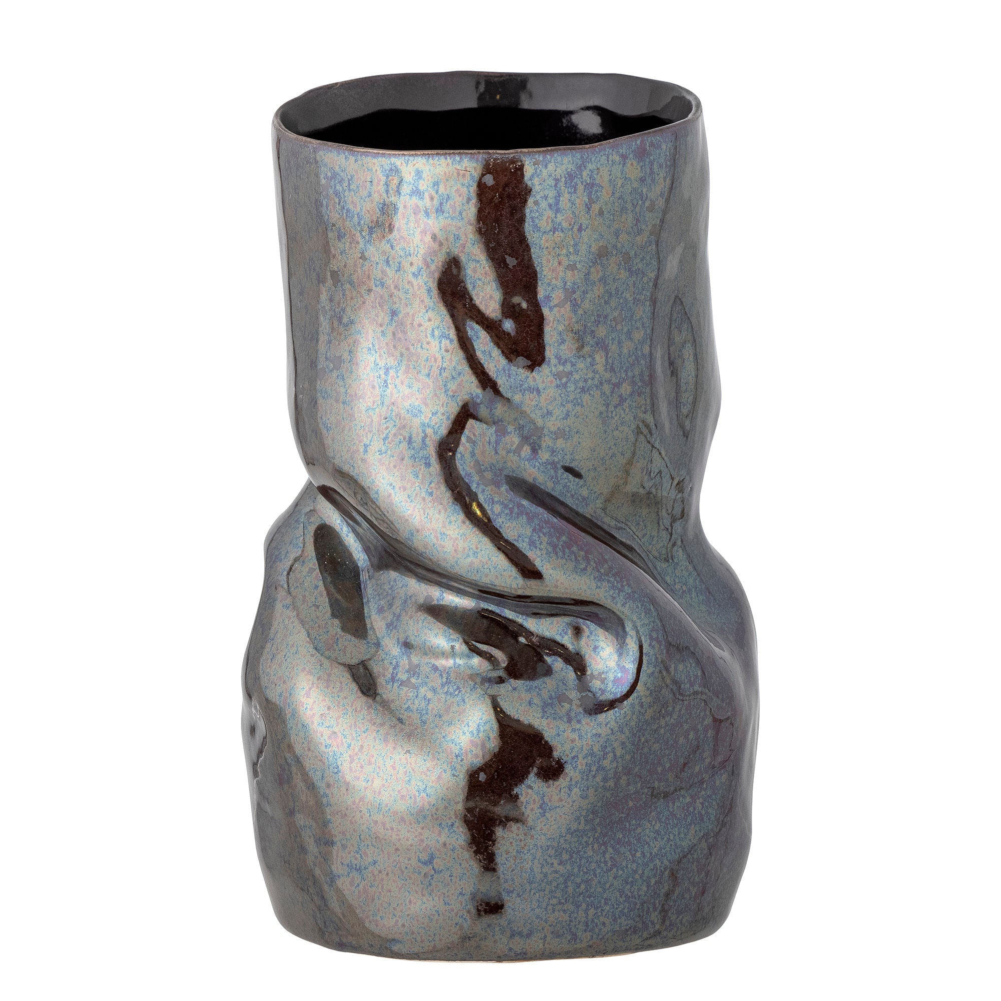 Bloomingville Apio花瓶，黑色，stone器