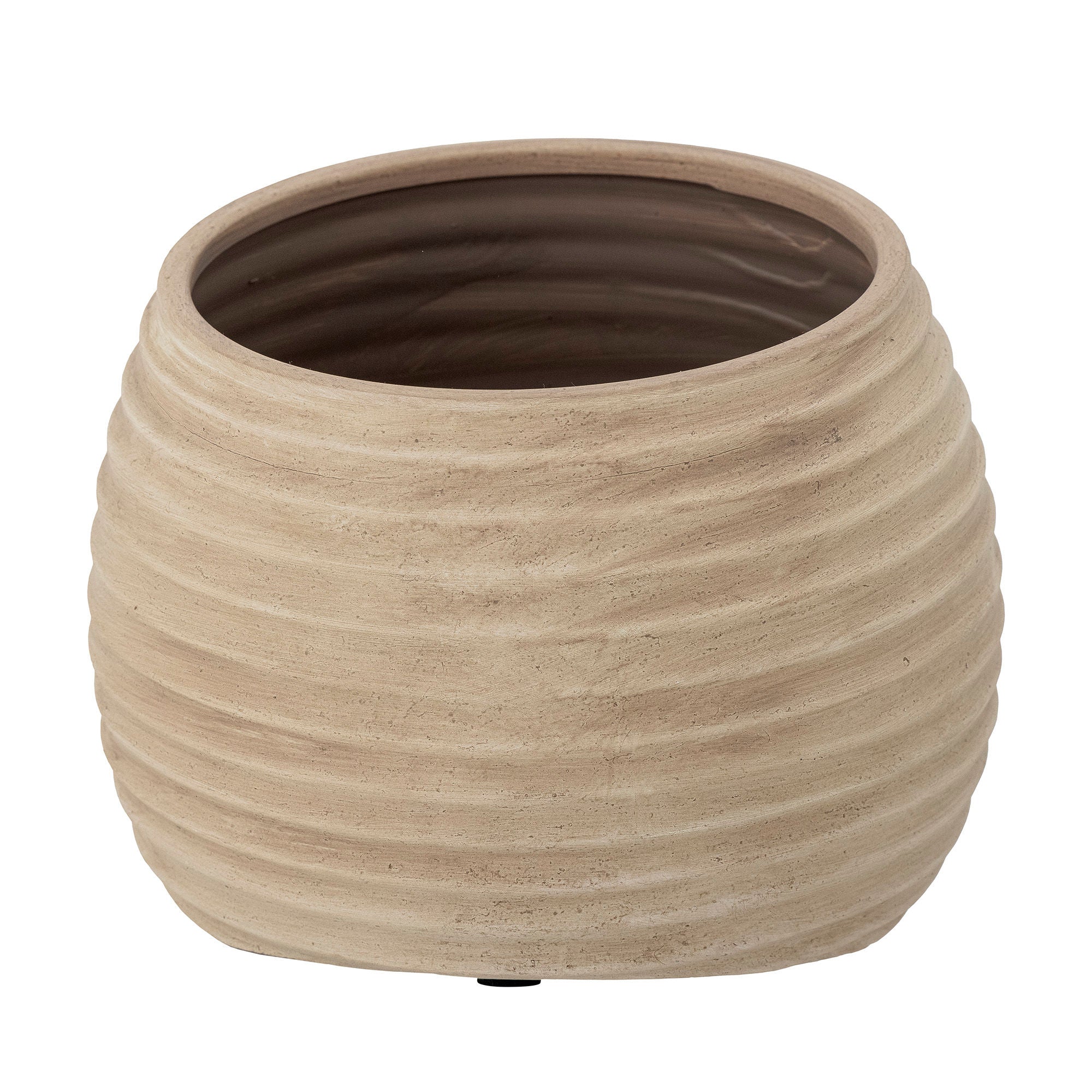 Bloomingville Cimmy Deco Flowerpot, brun, terre cuite