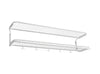 Essem Design Classic Hat Shelf 120 cm, bianco