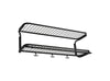 Essem Design Classic Hat Shelf 70 cm, svart