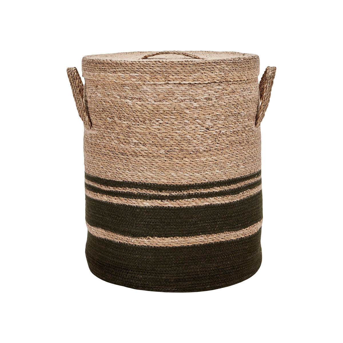 House Doctor Basket w. lid, HDLaundry, Army