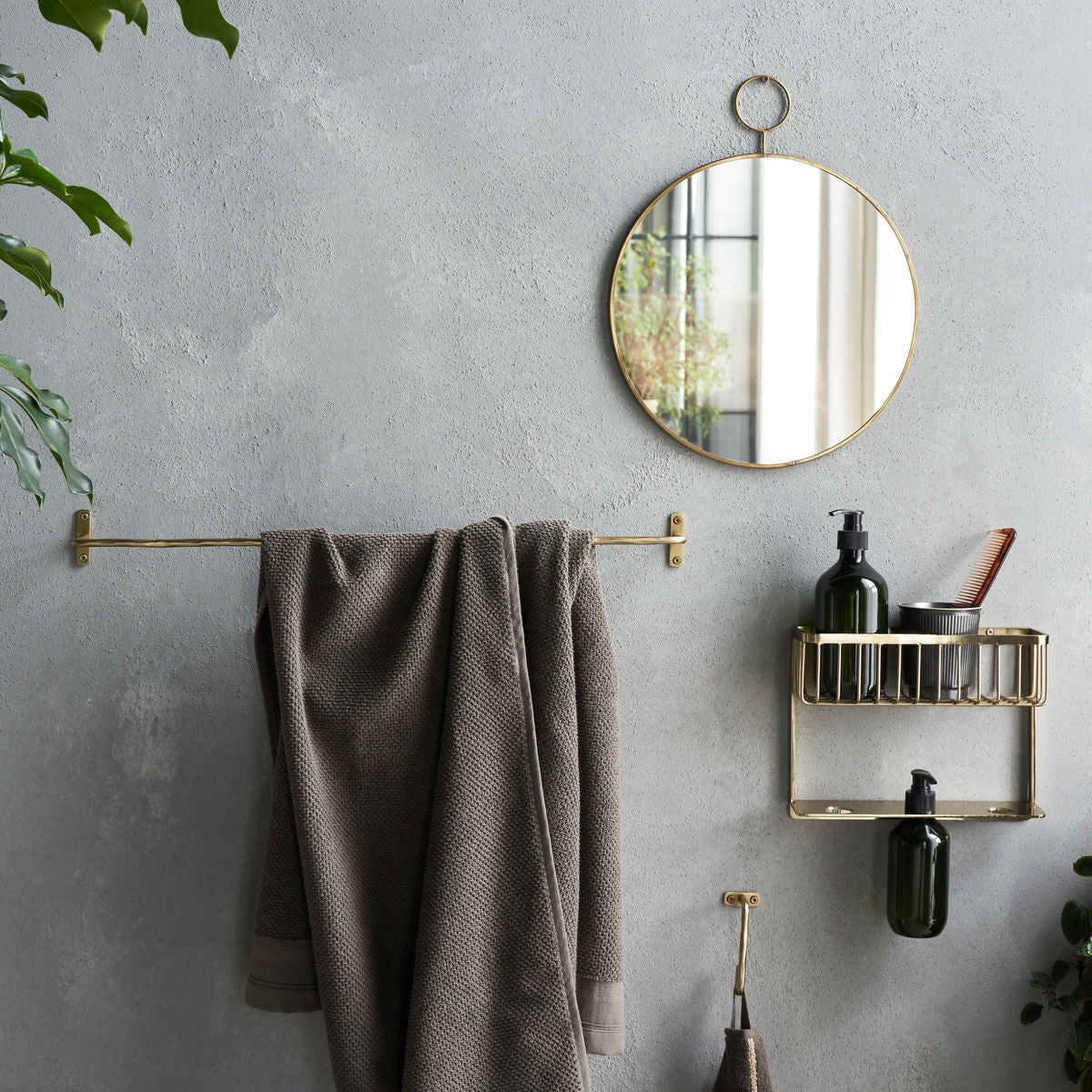 House Doctor Towel Rail, Hdwelo, finitura in ottone spazzolato