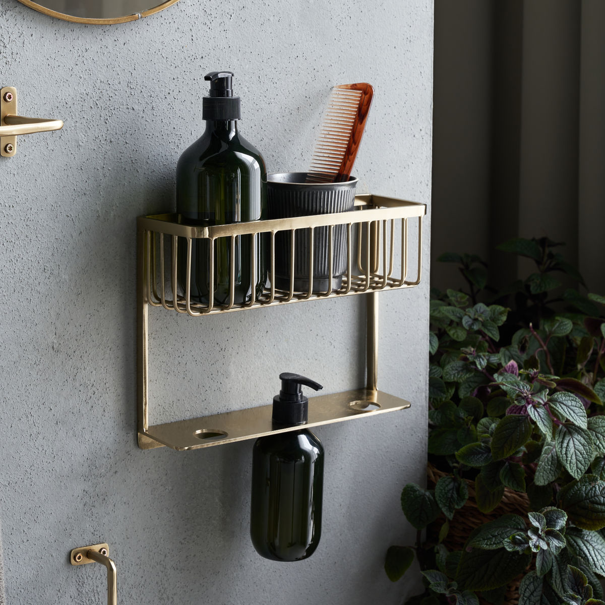 House Doctor Shelf, Hdbath, Brass