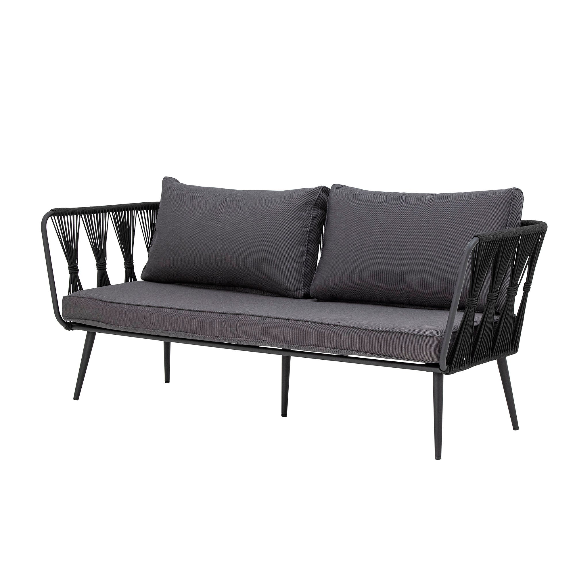 Bloomingville Pavone soffa, svart, metall