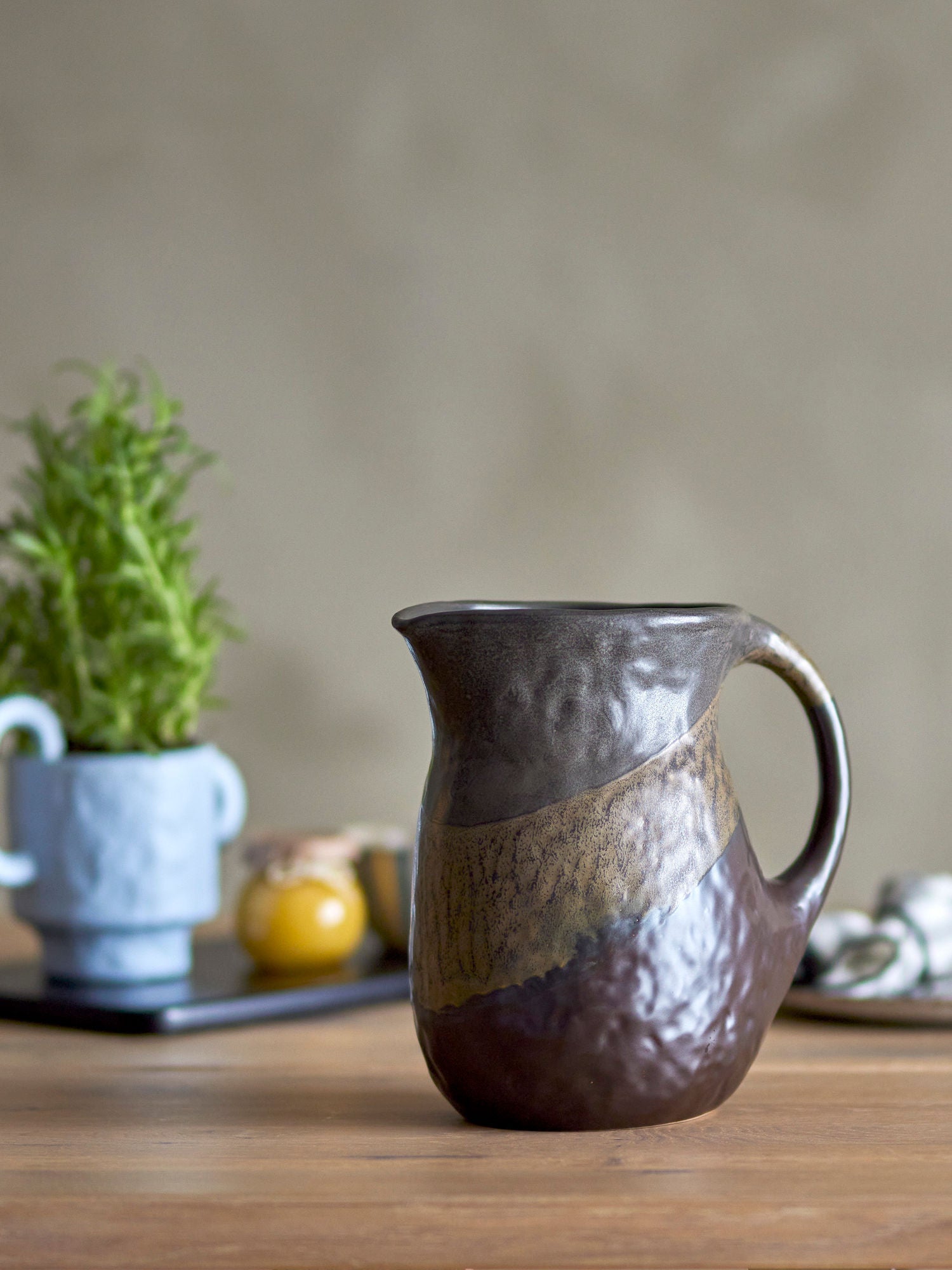 Jug de Bloomingville Paula, marron, grès