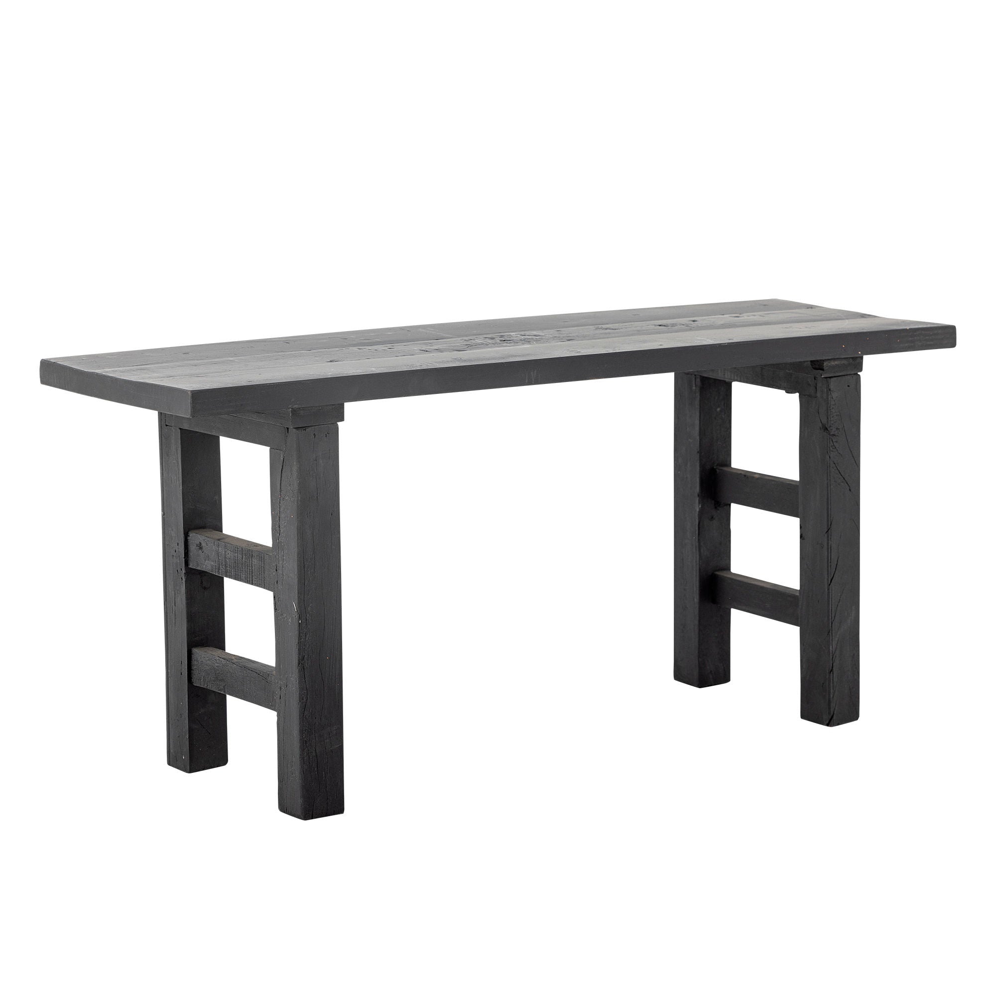 Bloomingville Riber Bench, nero, legno di recupero