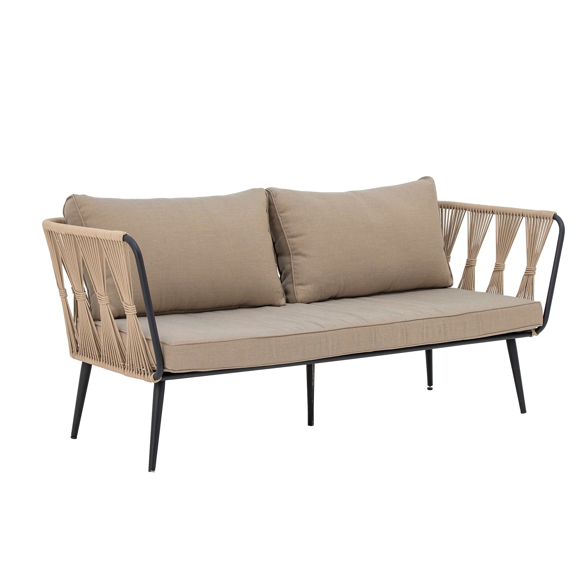 Bloomingville Pavone sofa, brun, metall