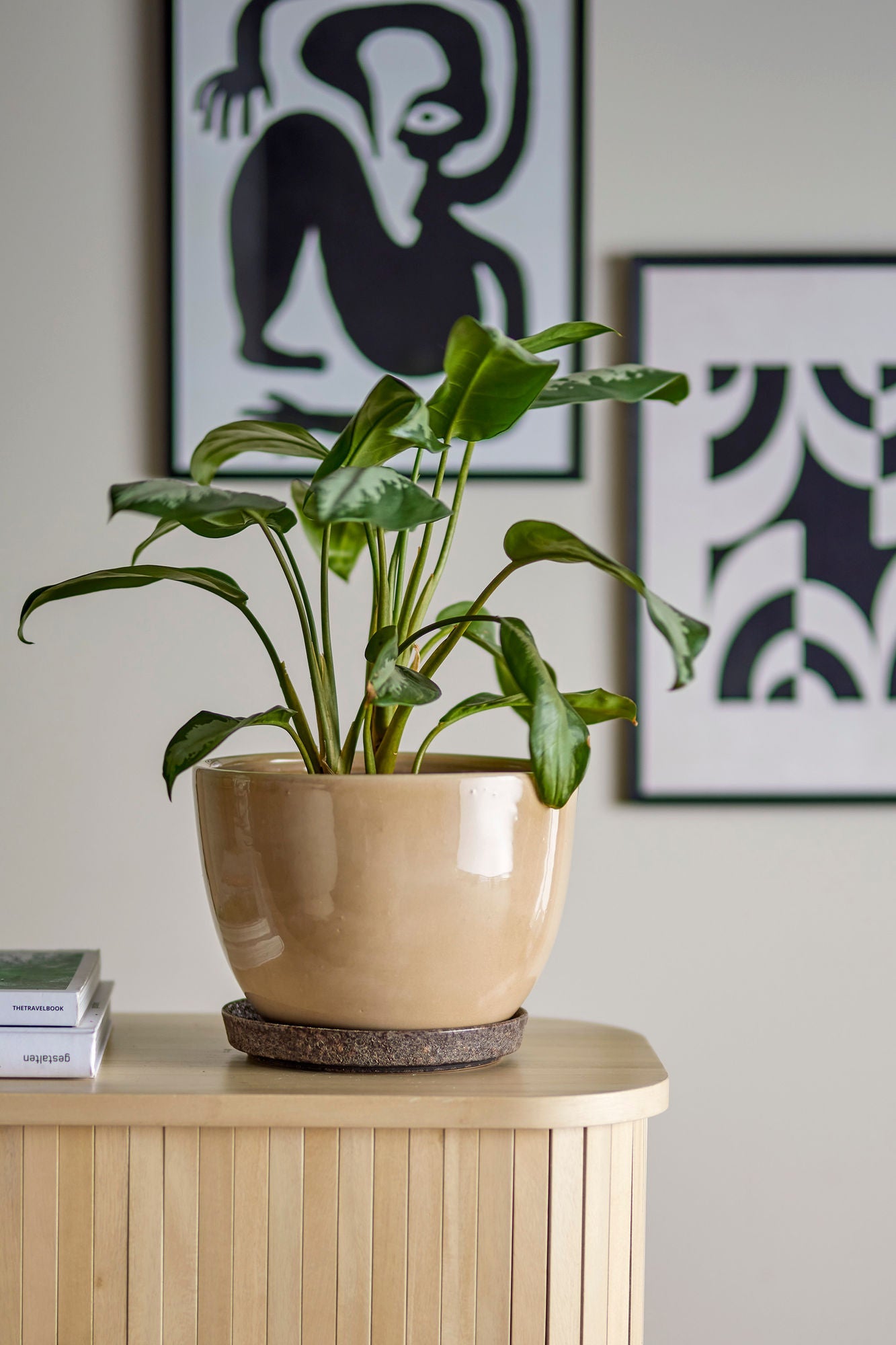 Bloomingville Ritva Flowerpot, Brown, Stoneware