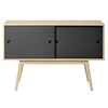 FDB Møbler A83 Butler sideboard, nero/naturale