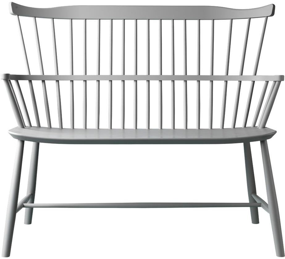 FDB Møbler Børge Mogensen J52 D Bench in Beech, Gray, W 106cm