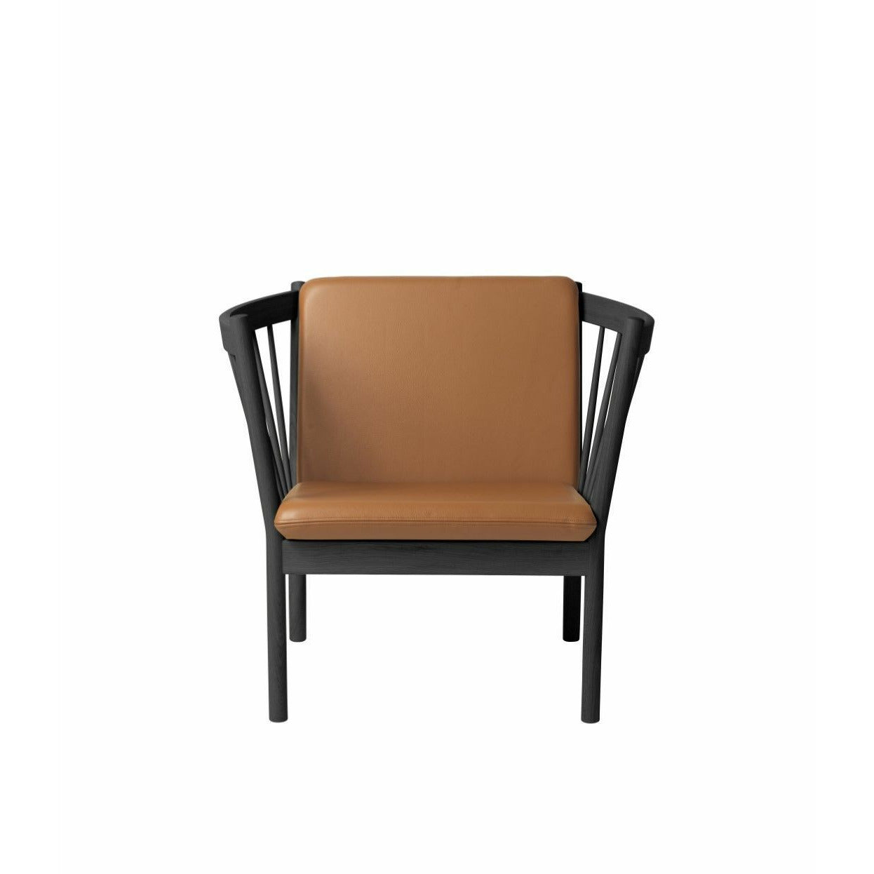 Fdb Møbler J146 fauteuil, zwart/cognac