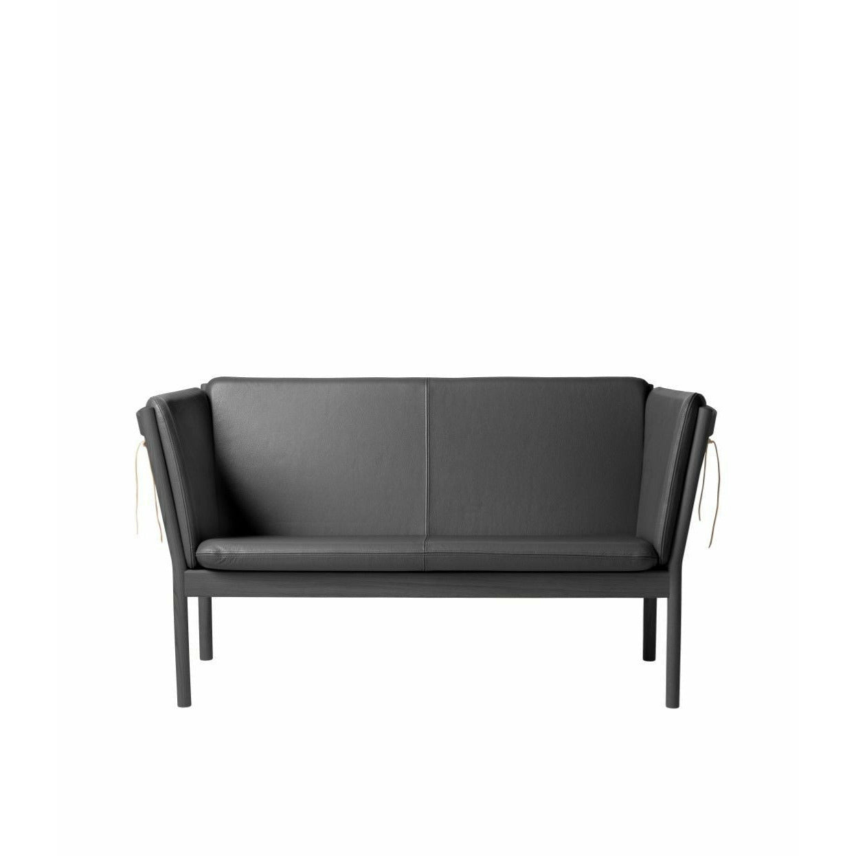 Fdb Møbler J148 Zweisitziges Sofa, Schwarz/Schwarz