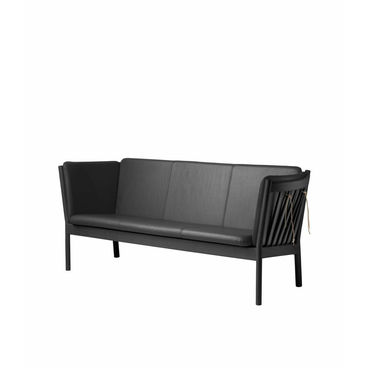 Fdb Møbler J149 Dreisitziges Sofa, Schwarz/Schwarz