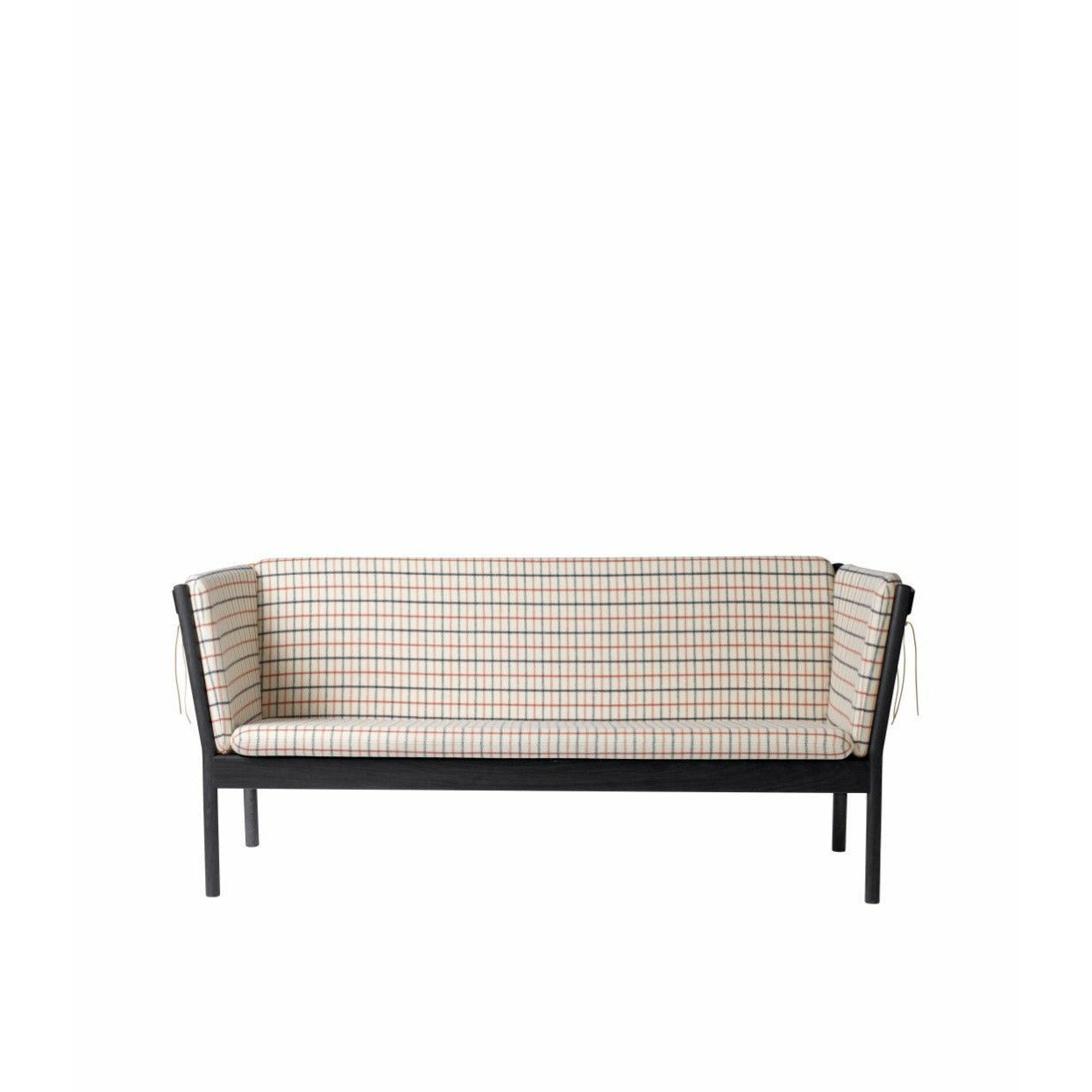 Fdb Møbler J149 Three Seater Sofa, Black/Red Checkered