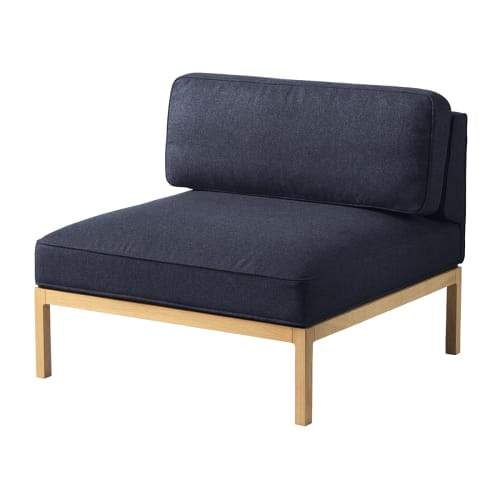 FDB Møbler L37 Standaardmodule blauw/natuurlijk, 90x90cm