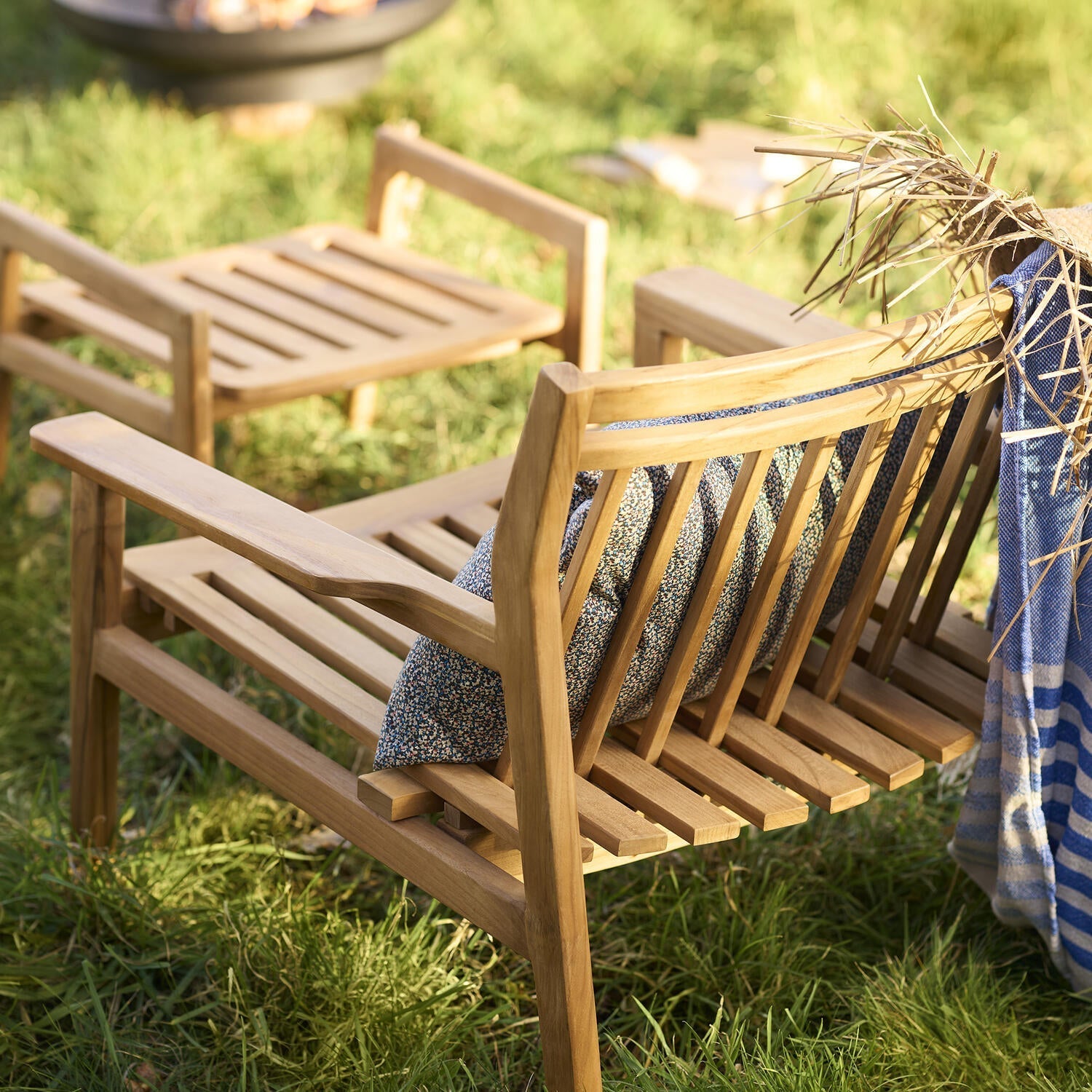 Fdb Møbler M6 Sammen Garden Lounge Chair, Teak