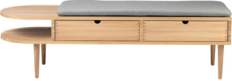 FDB Møbler Multifunctional Bench, Natural Eik