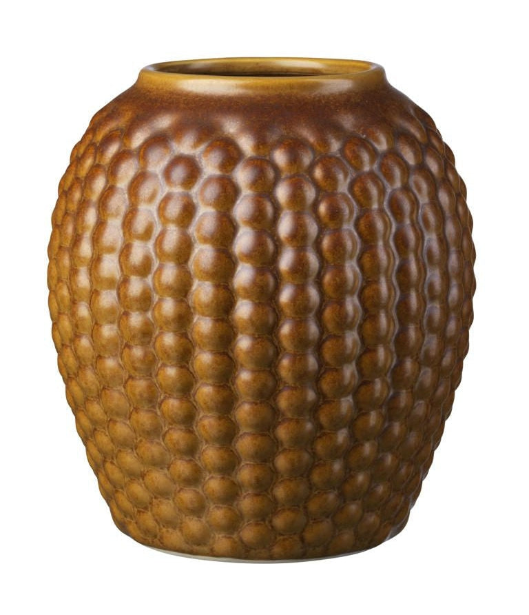 Fdb Møbler S7 Lupin Vase Wide H: 19 Cm, Golden Brown