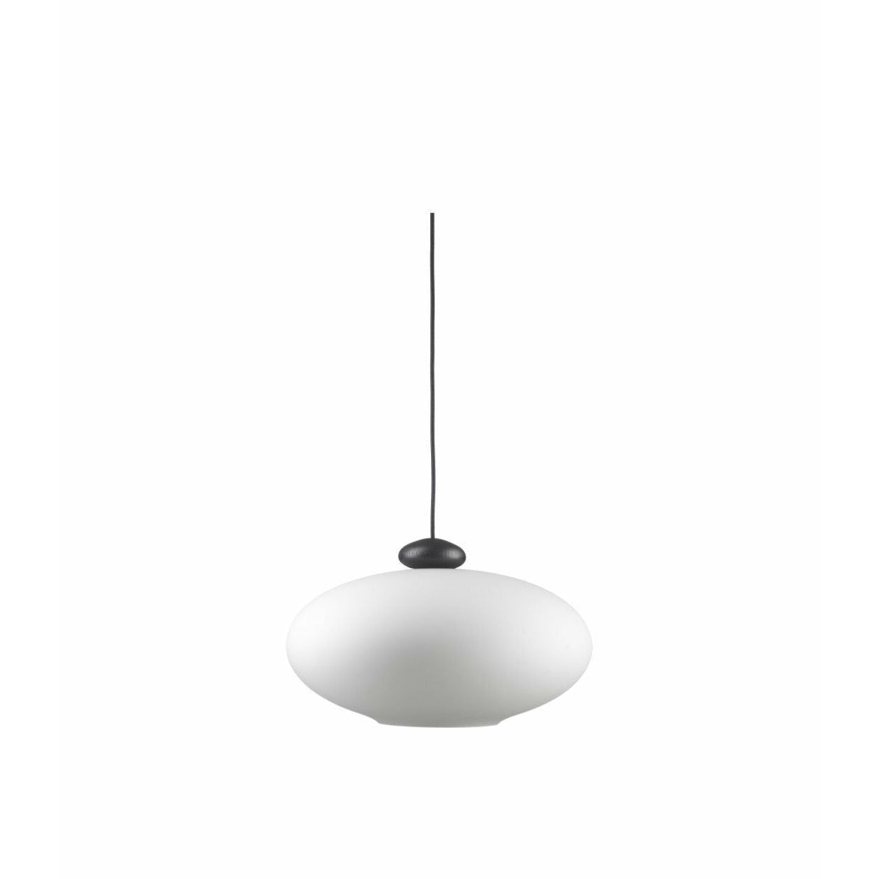 FDB Møbler U3 HITI Pendant Opal Glass, nero/nero