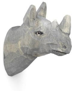 Ferm Living Animal Hand Charved Hook Rhino