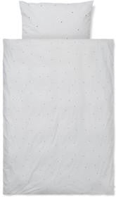 Ferm Living Dot Embroidery Bed Linen Light Grey, Baby