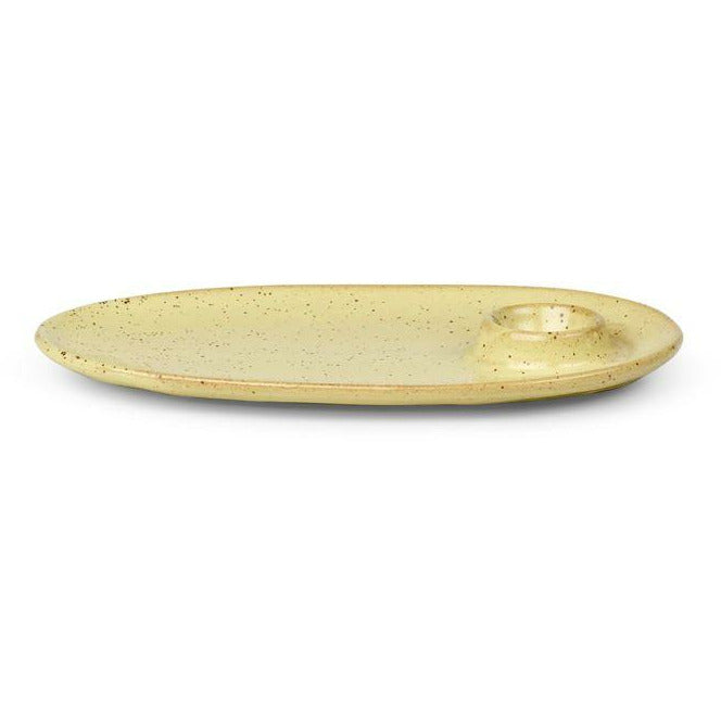 Ferm Living Flow Breakfast Plate, giallo