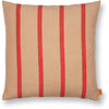 Ferm Living Grand coussin, chameau / rouge