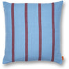 Ferm Living Grand coussin, bleu délavé / Bourgogne