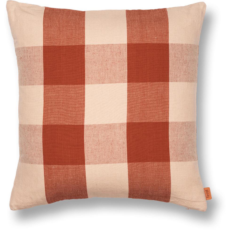 Ferm Living Grand Cushion, rosa/ruggine