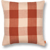 Ferm Living Grand coussin, rose / rouille