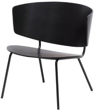 Ferm Living Herman Lounge Chair, Black/Dark Grey