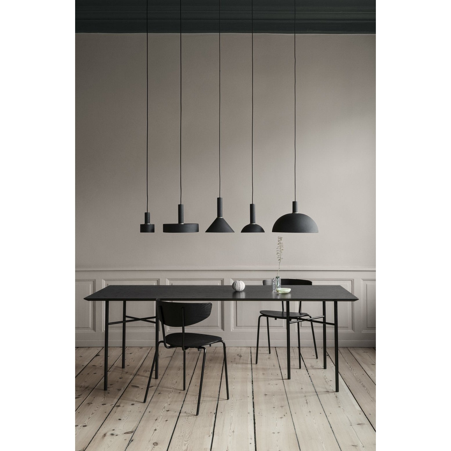 Ferm Living Hoop Lampenschirm, Schwarzes Messing