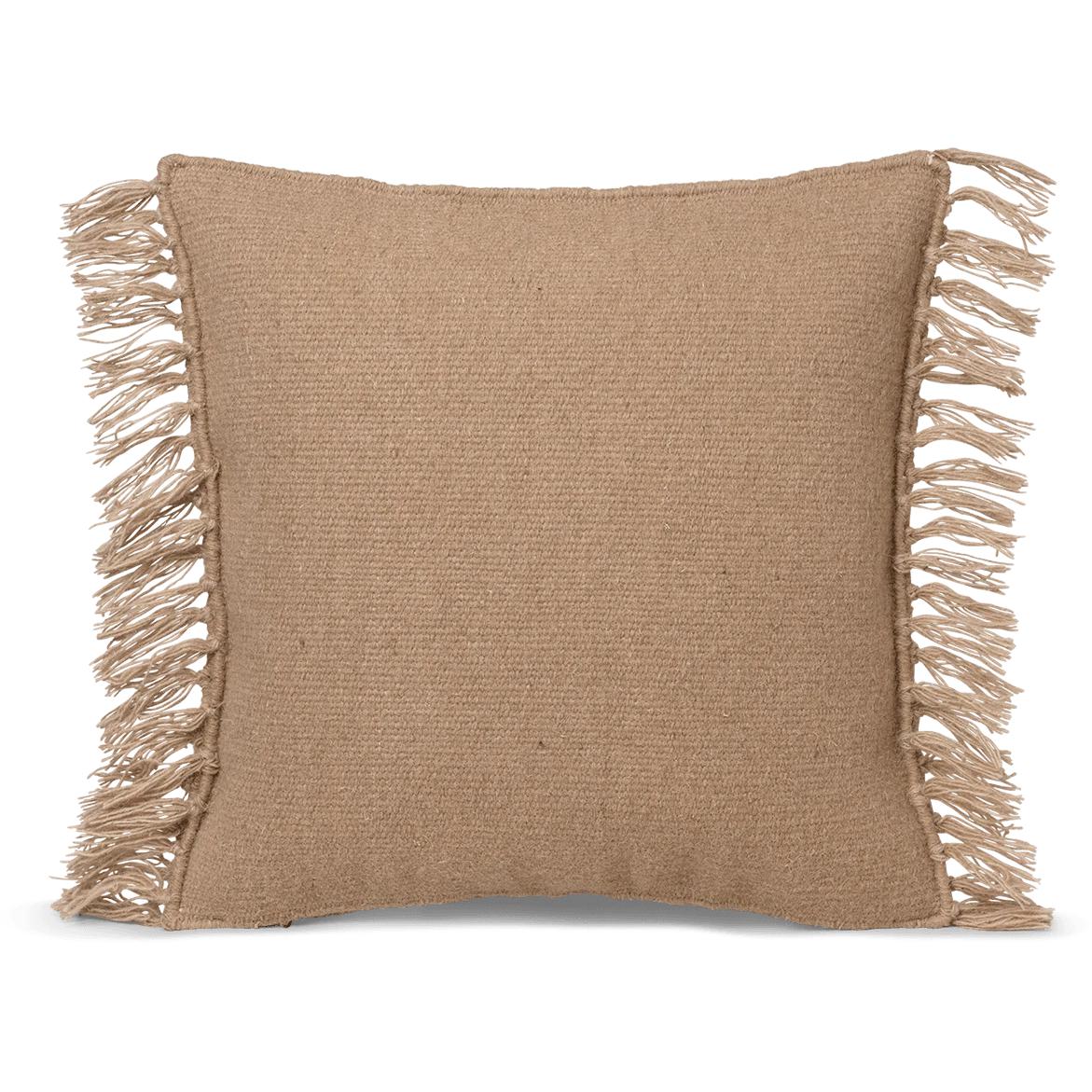 Ferm Living Kelim Fringe Cushion groot, zand