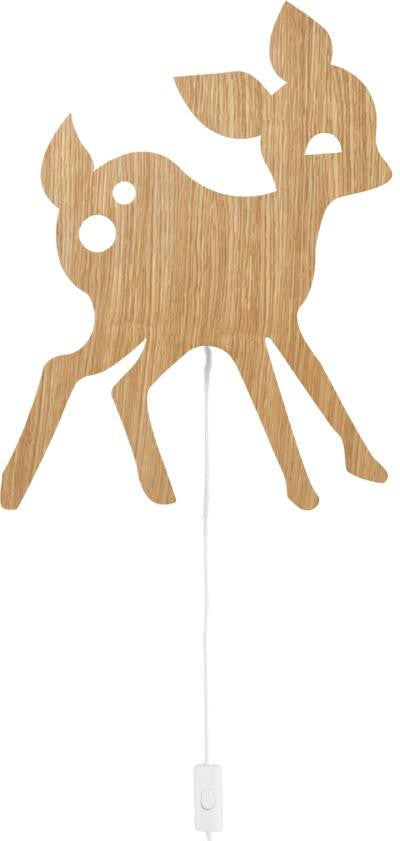 Ferm Living Lampe mon cerf, chêne huilé