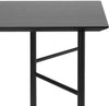 Ferm Living Mingle Desk Top 135 cm, zwart eiken fineer