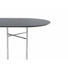 Ferm Living Mischtischtisch oval 220 cm, schwarzes Eichenfurnier