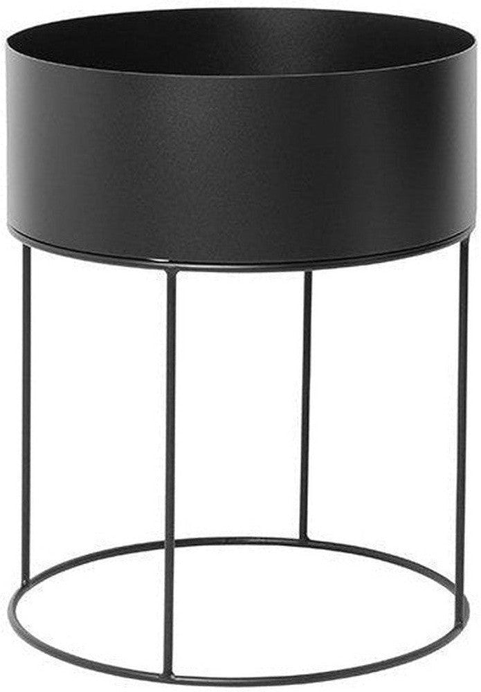 Ferm Living Planter Black, rotondo