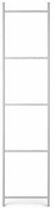 Panel lateral puntual de Ferm Living para 5 estantes, gris