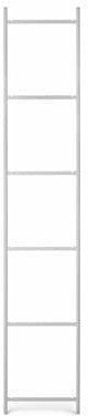 Panel lateral puntual de Ferm Living para 6 estantes, gris