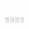 Ferm Living Ensemble de bougies parfumées parfumées de 4, blanc