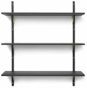 Ferm Living Sector Shelf Dark Stained Ash/Messing, 87cm