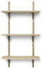 Ferm Living Sector plank natuurlijk eiken/zwart messing, 54 cm