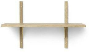 Ferm Living Sector Shelf Natural Oak/Messing, 54cm