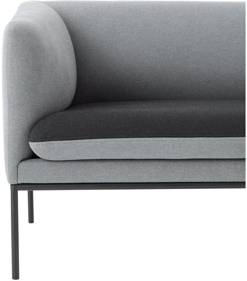 Ferm Living Turn Sofa 2 bómull, dökkgrár