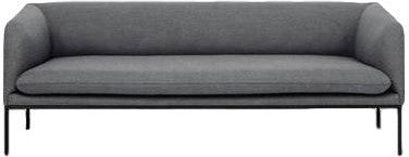 Ferm Living Drehsofa 3 Fiord, Solid Hellgrau