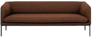 Ferm Living Turn Sofa 3 fiord, solid rust